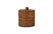 Miniatuur Jacko bruine rotan doos met deksel 1