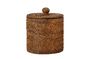 Miniatuur Jacko bruine rotan doos met deksel Productfoto