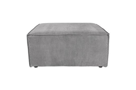 James Rib Cold Grey Pouf Productfoto