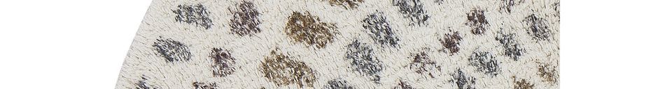 Benadrukte materialen Janet grijs katoenen tapijt