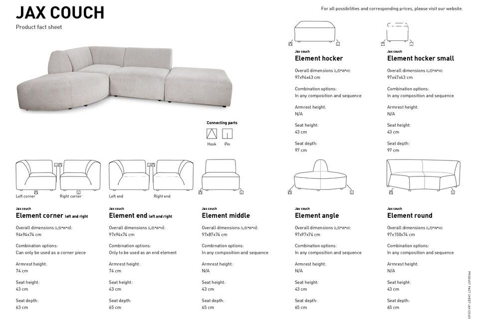 Met de oneindige combinaties kun je een gedurfde configuratie maken