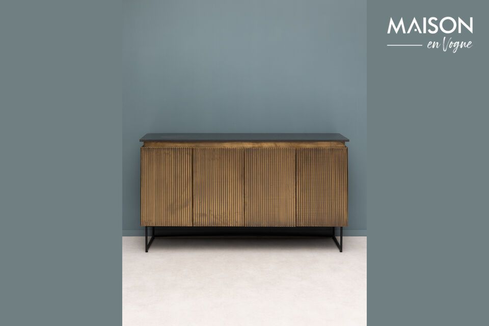 Jayzee goudgelakt houten dressoir Chehoma