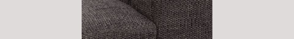 Benadrukte materialen Jean Sofa 2,5-zits Antraciet