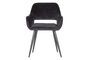 Miniatuur Jelle zwart fluwelen stoel Productfoto