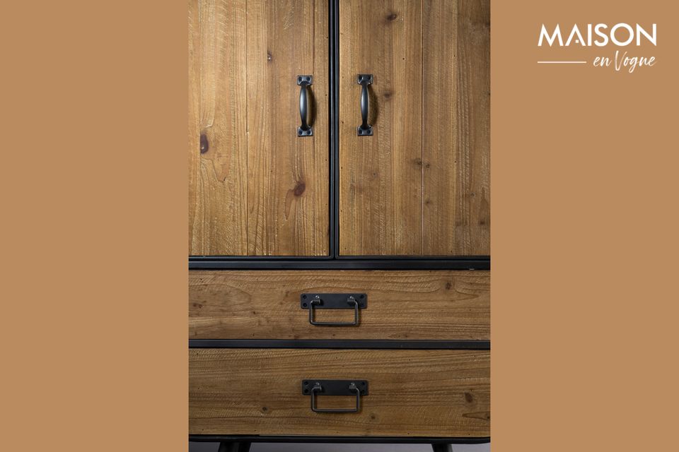 De mix van hout en metaal cultiveert de industriële en vintage kant en de mooie vormen zorgen