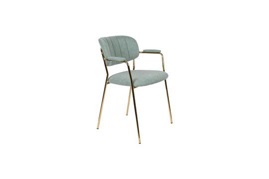 Jolien Fauteuil Goud en lichtgroen Productfoto