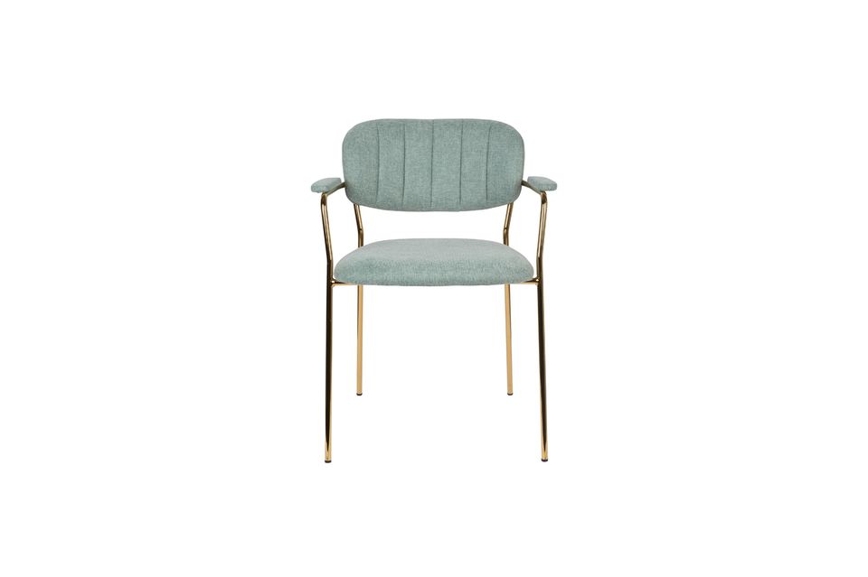 Jolien Fauteuil Goud en lichtgroen - 6