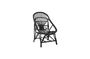 Miniatuur Joline zwarte rotan loungestoel Productfoto
