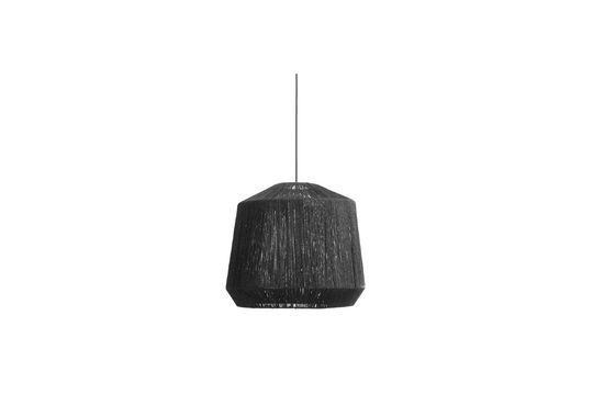 Jute zwarte lampenkap