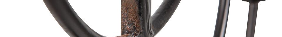 Benadrukte materialen Kaarsenhouder in metaal met 7 zwarte kaarsen Sterre