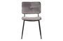 Miniatuur Kaat polyester fluwelen stoel, antraciet Productfoto