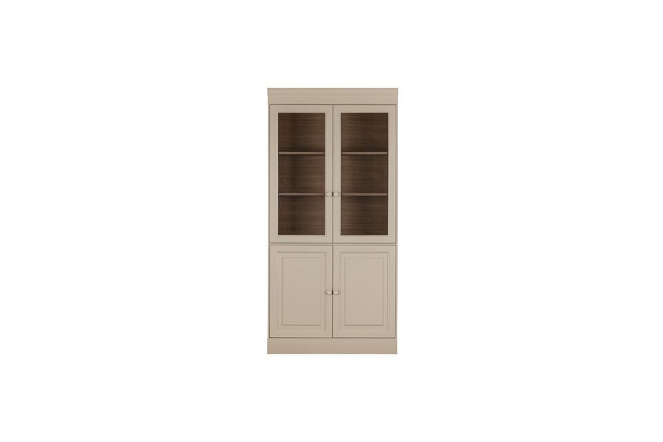Kast met 4 grijze houten deuren Chow Vtwonen