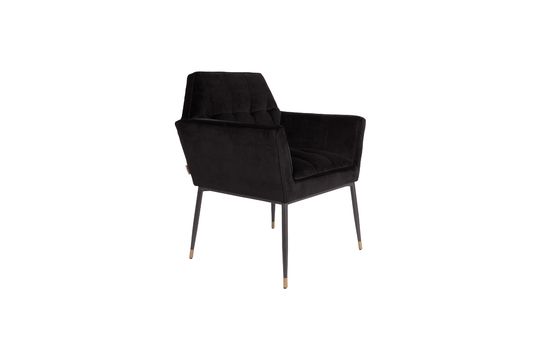 Kate zwart fluwelen fauteuil Productfoto