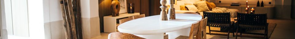 Benadrukte materialen Kathu beige jute vloerkleed