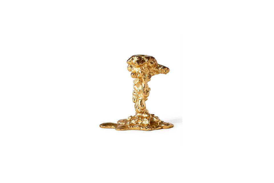 Het gouden aluminium geeft het een glans die uw interieurdecoratie dagelijks of voor een speciale