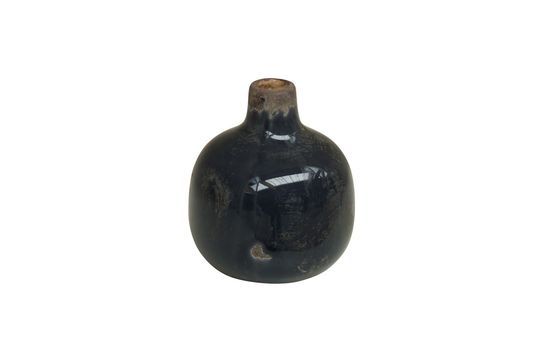 Kleine grijs-zwarte keramische vaas Houlle