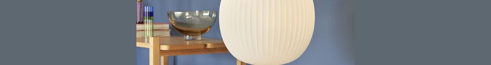 Benadrukte materialen Kleine messing glazen hanger Serene
