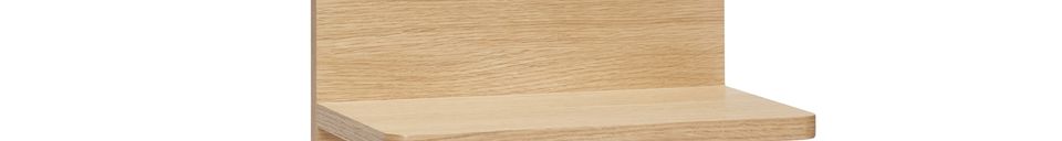 Benadrukte materialen Kleine plank in beige hout Less