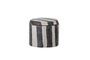 Miniatuur Kleine pot met deksel in zwart steengoed Serina Productfoto