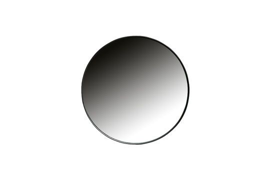 Kleine ronde zwarte metalen spiegel Doutzen Productfoto