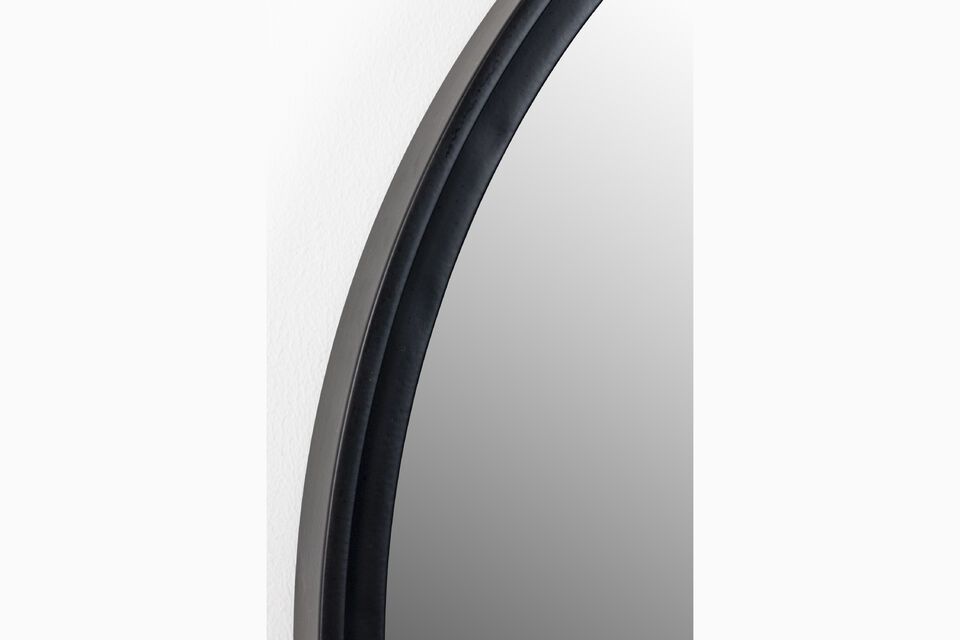 Ontdek de Matz Small Black Iron Mirror