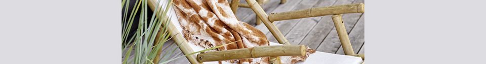 Benadrukte materialen Korfu Bamboe Ligstoel