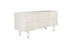 Miniatuur Laag dressoir van gebroken wit hout Funk 3