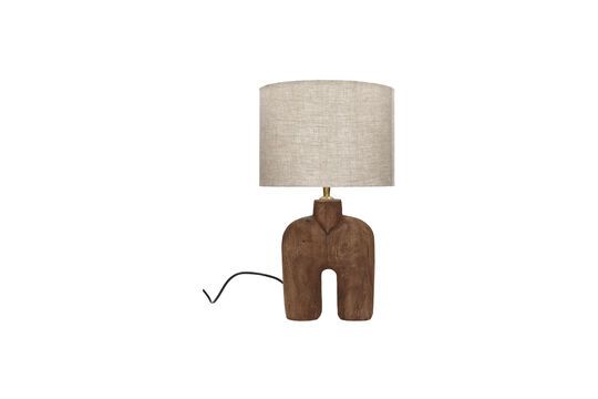 Lampedusa bruin houten lamp