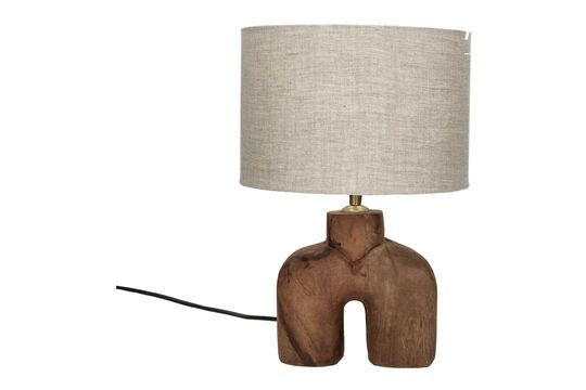 Lampedusa kleine bruine houten lamp