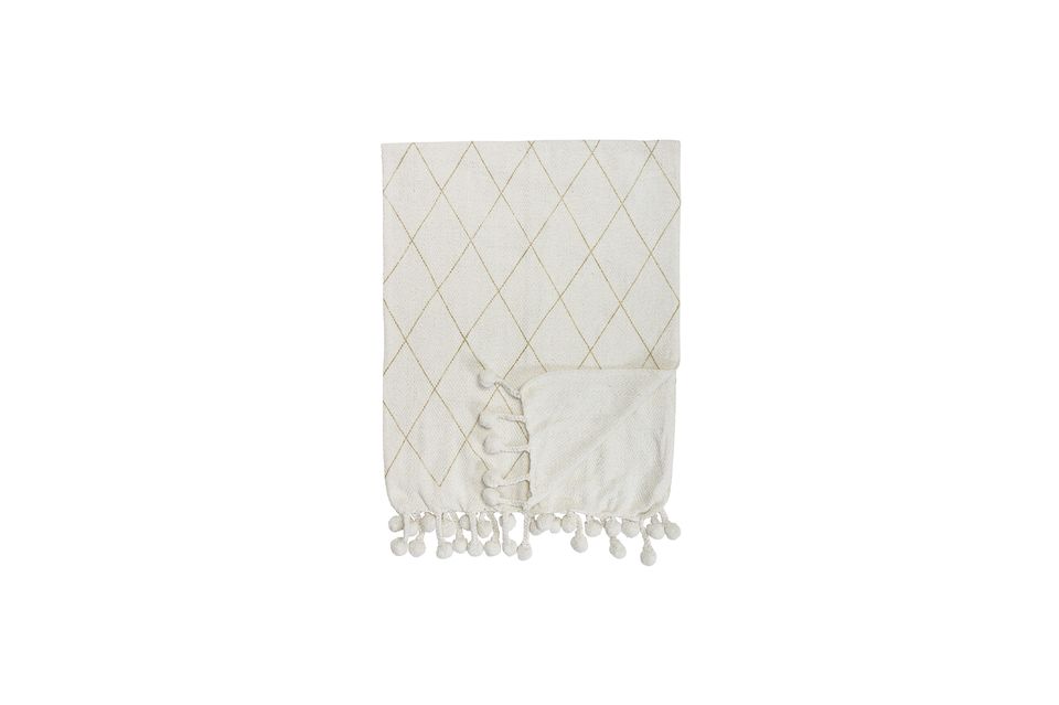 Laval Cotton Throw White Bloomingville