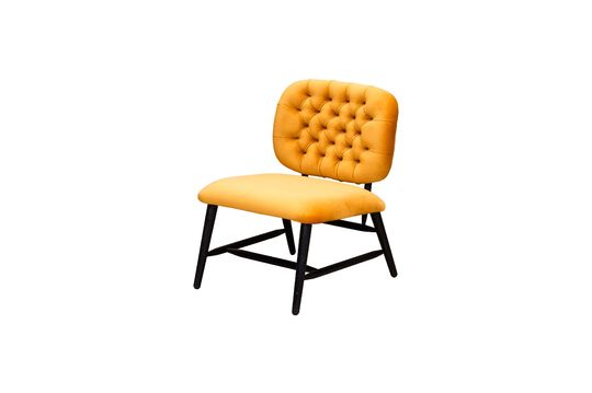 Lempty low back ochre gestoffeerde fauteuil Productfoto