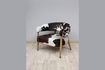 Miniatuur Les Rocheuses koe en eikenhouten fauteuil 1
