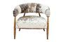  Les Rocheuses koe en eikenhouten fauteuil 