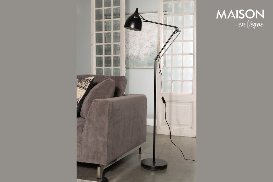 Lezer vloerlamp zwart mat Zuiver