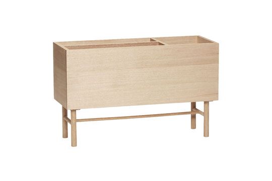 Licht eiken fineer plantenbak
