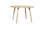 Miniatuur Licht eiken fineer ronde eettafel Productfoto