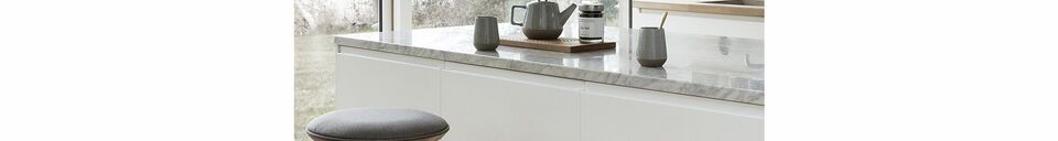 Benadrukte materialen Licht eikenhouten barkruk Folk