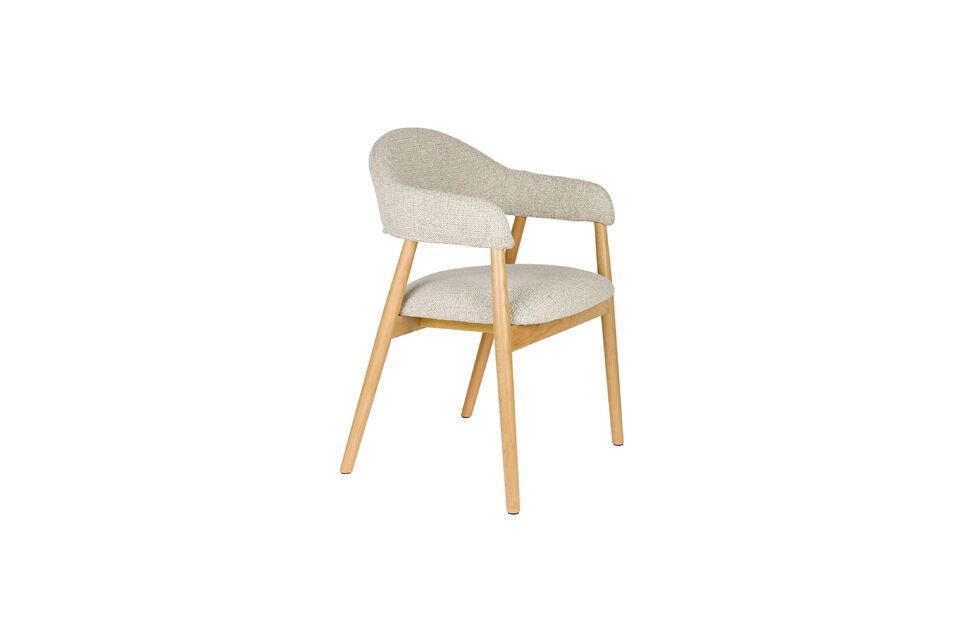 Lichtbruine stoffen fauteuil Indy White Label