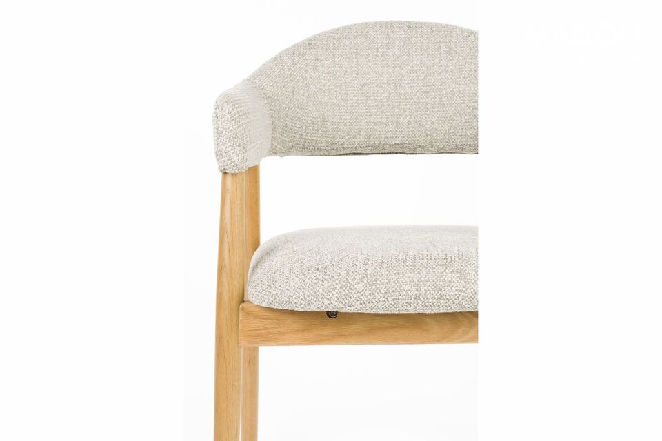 Lichtbruine stoffen fauteuil Indy - 9