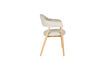 Miniatuur Lichtbruine stoffen fauteuil Indy 8