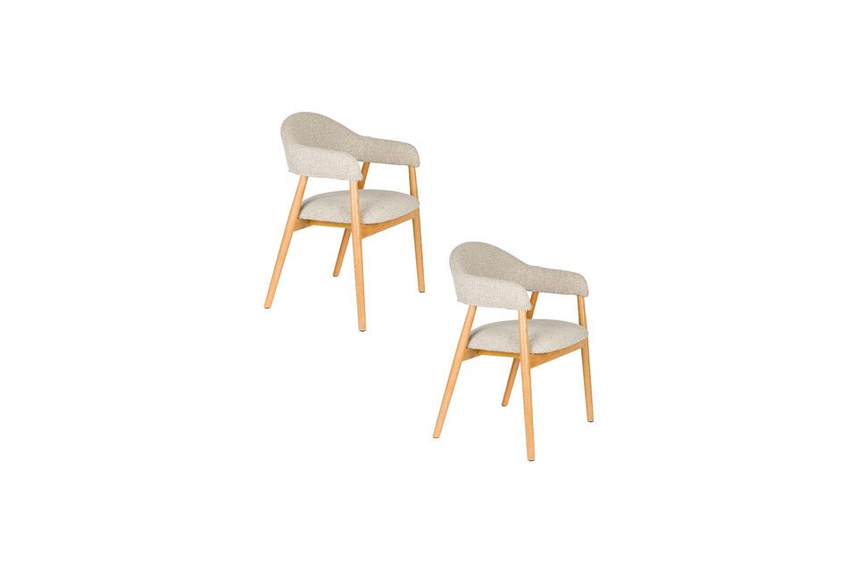 Lichtbruine stoffen fauteuil Indy - 7