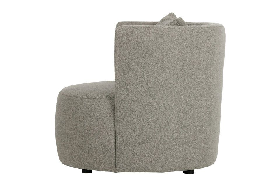 Met zijn stevige maar comfortabele ontwerp is deze grijze fauteuil perfect om in stijl te