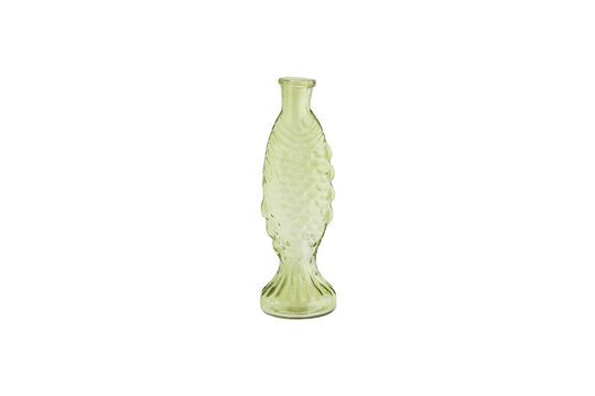 Lichtgroene glazen vaas H20 Fish