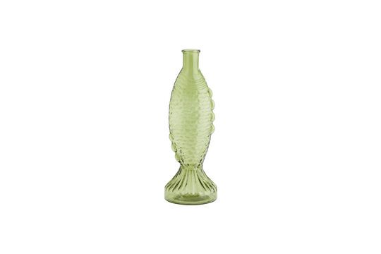 Lichtgroene glazen vaas H30 Fish Productfoto
