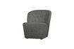 Miniatuur Lofty antraciet stoffen fauteuil 3