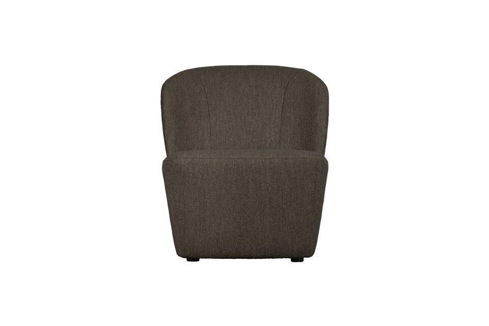 Lofty bruine stoffen fauteuil Vtwonen