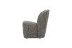 Miniatuur Lofty donkergrijze stoffen fauteuil 5