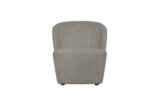 Lofty lichtgrijze stoffen fauteuil Productfoto