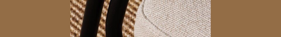 Benadrukte materialen Lord bruin en beige leren fauteuil