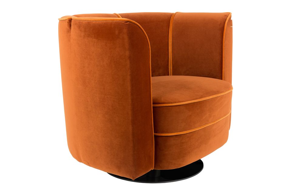 Lounge chair Fleur oranje - 7